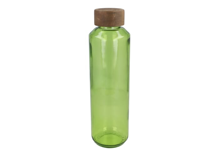 Bouteille promotionnelle 650 ml en verre recyclé ReuuZ Transparent Vert clair